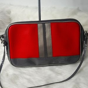MISHAL KATZ SHOULDER BAG RED AND GRAY